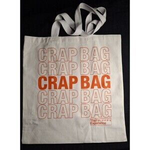 CRAP BAG from Friends-The Friends Experience Canvas Tote Bag - 15 inch w/handles